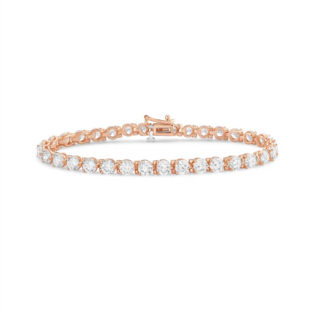 NEW DIANA M JEWELS women's round lab-grown diamond jewelry bracelet (2.00 ct) -